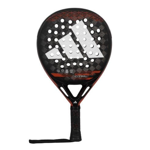 adidas Cross It CTRL Padel-Schläger in Schwarz mit roten Akzenten