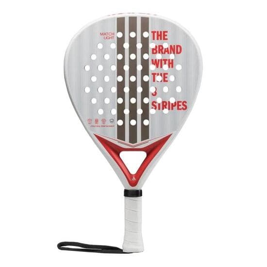 adidas Match Light 3.4 2025 Padel-Schläger in Weiß und Rot